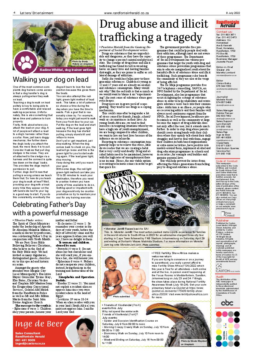 Randfontein Herald 8 July 2022 page 4