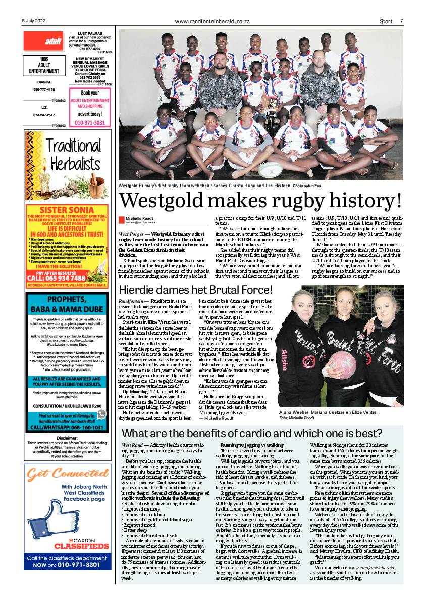 Randfontein Herald 8 July 2022 page 7