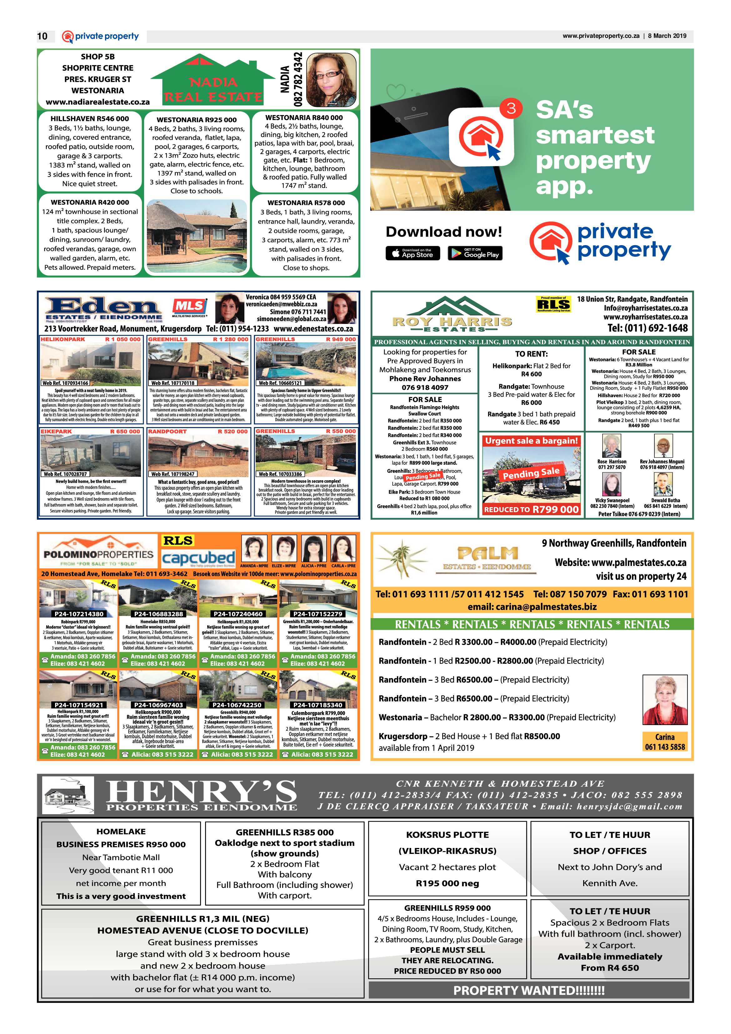 Randfontein Herald 8 March 2019 page 10