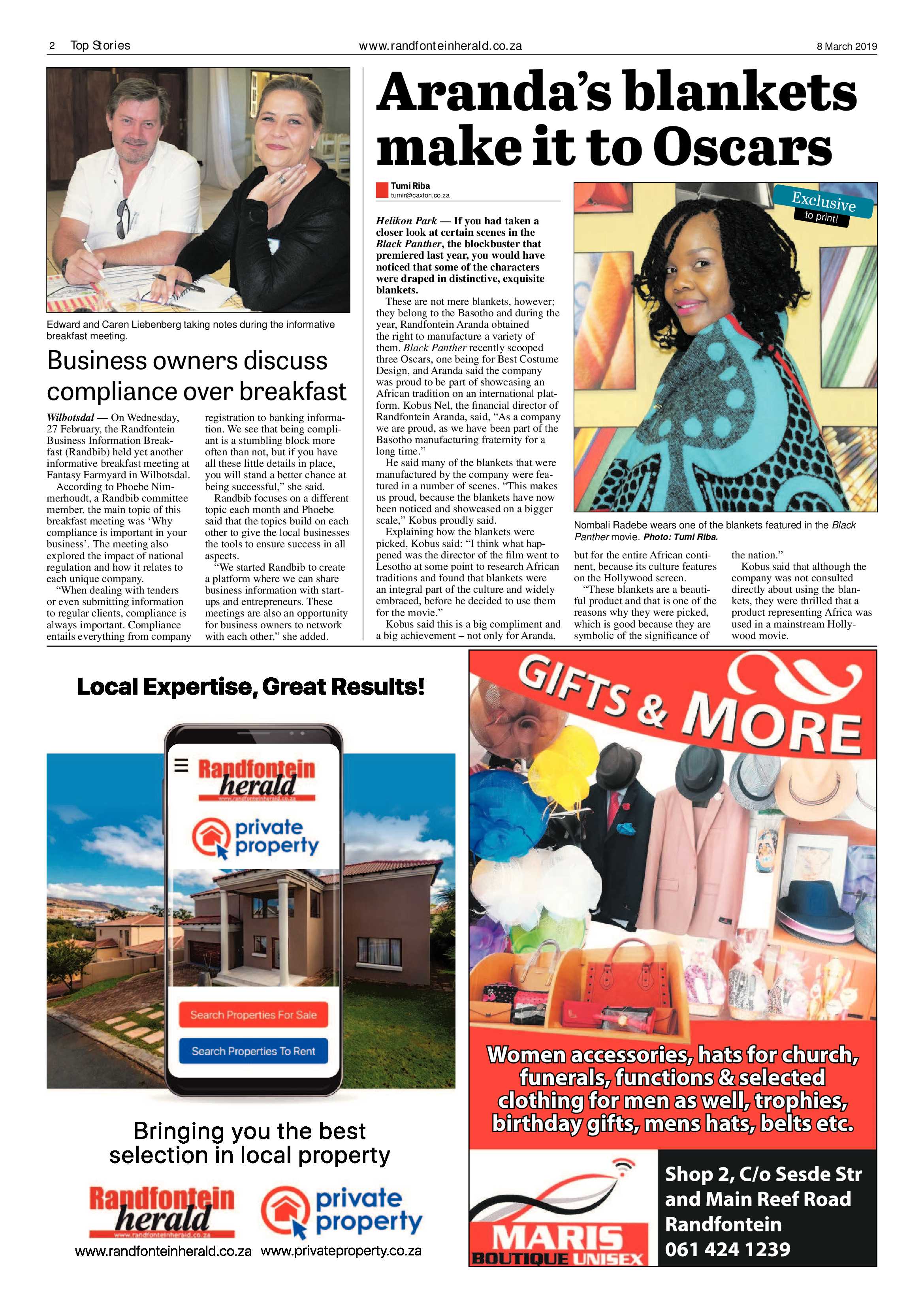 Randfontein Herald 8 March 2019 page 2