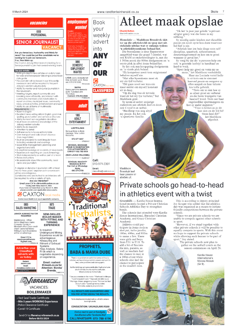 Randfontein Herald 8 March 2024 page 7