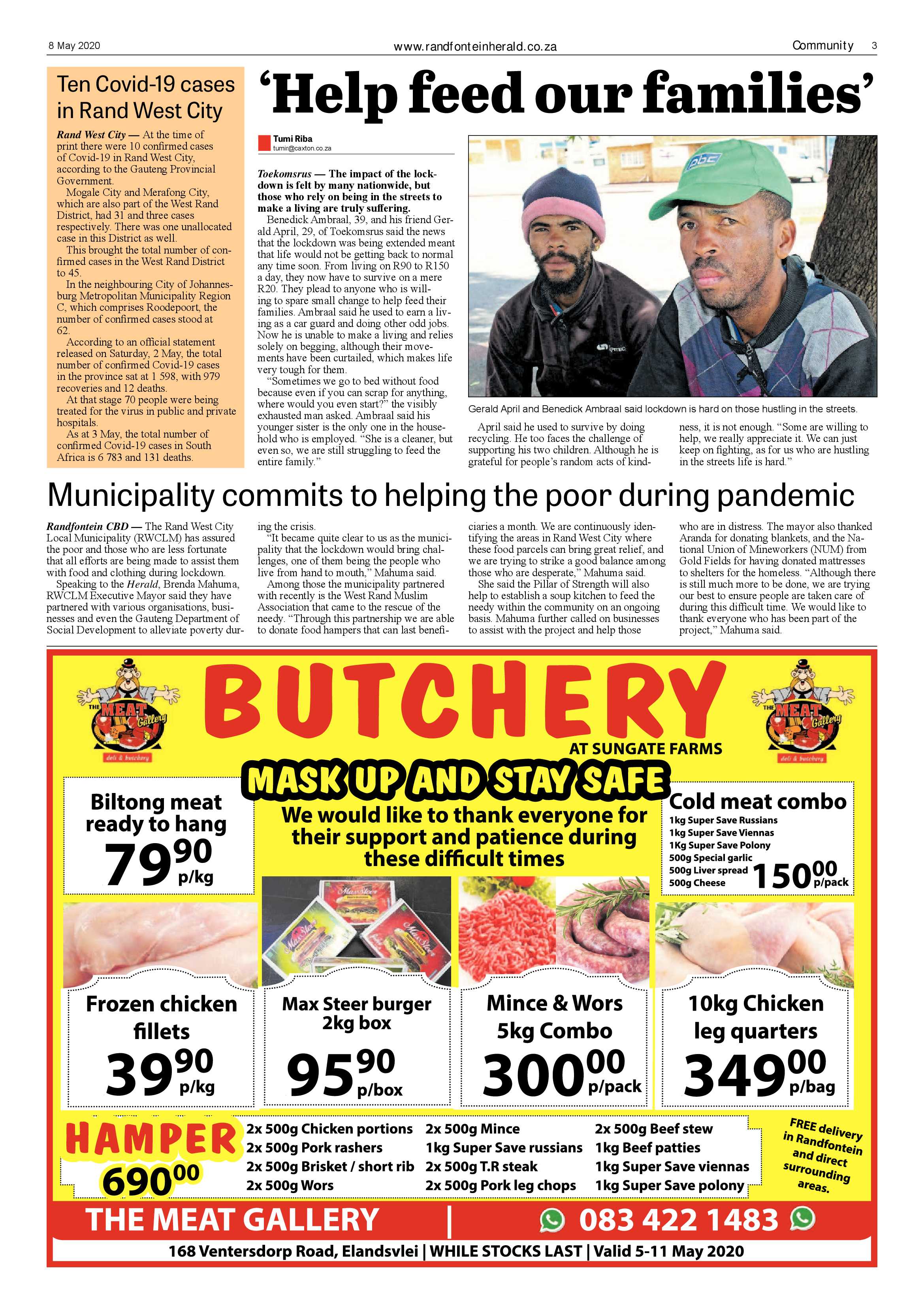 Randfontein Herald 8 May 2020 page 3