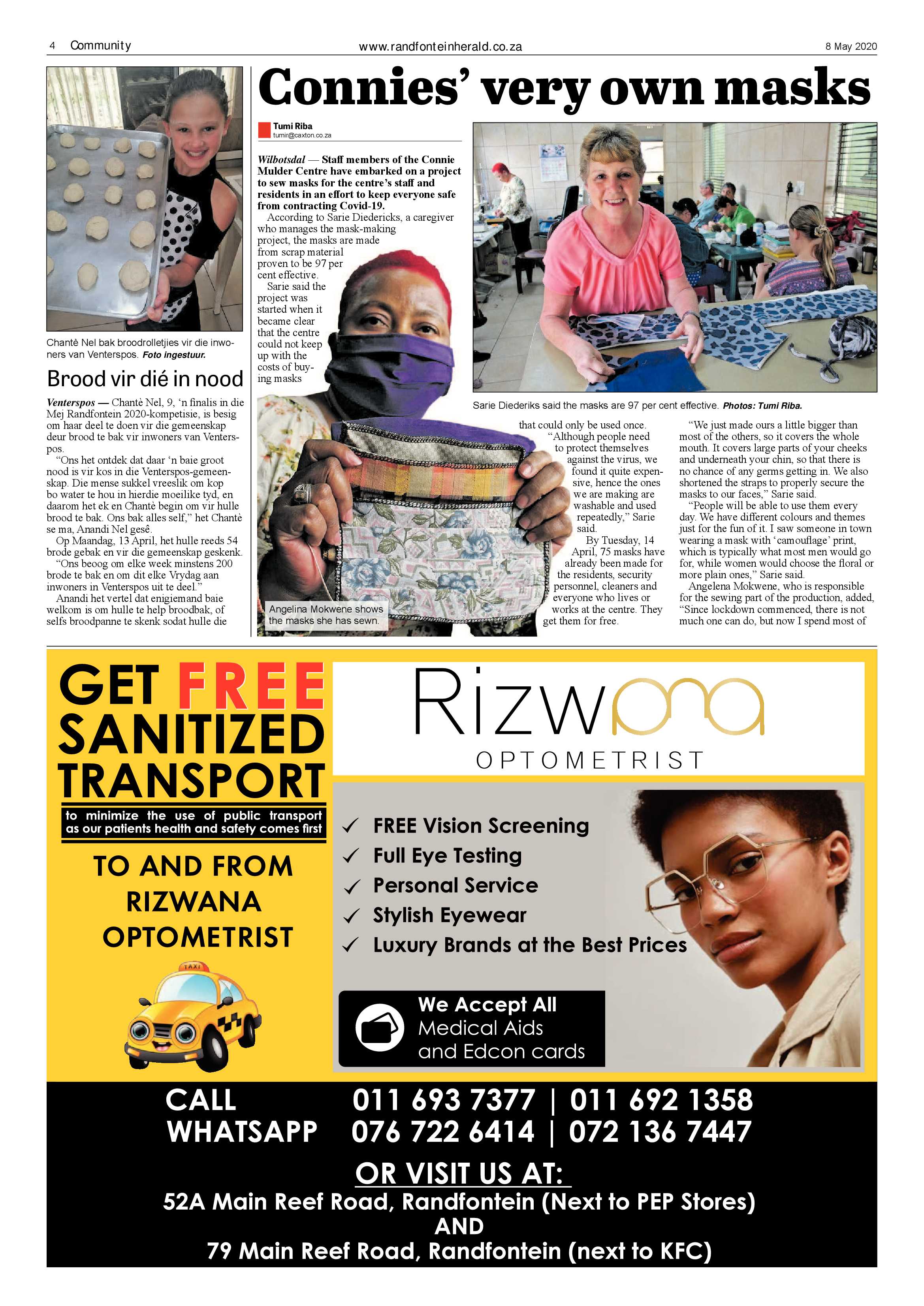 Randfontein Herald 8 May 2020 page 4