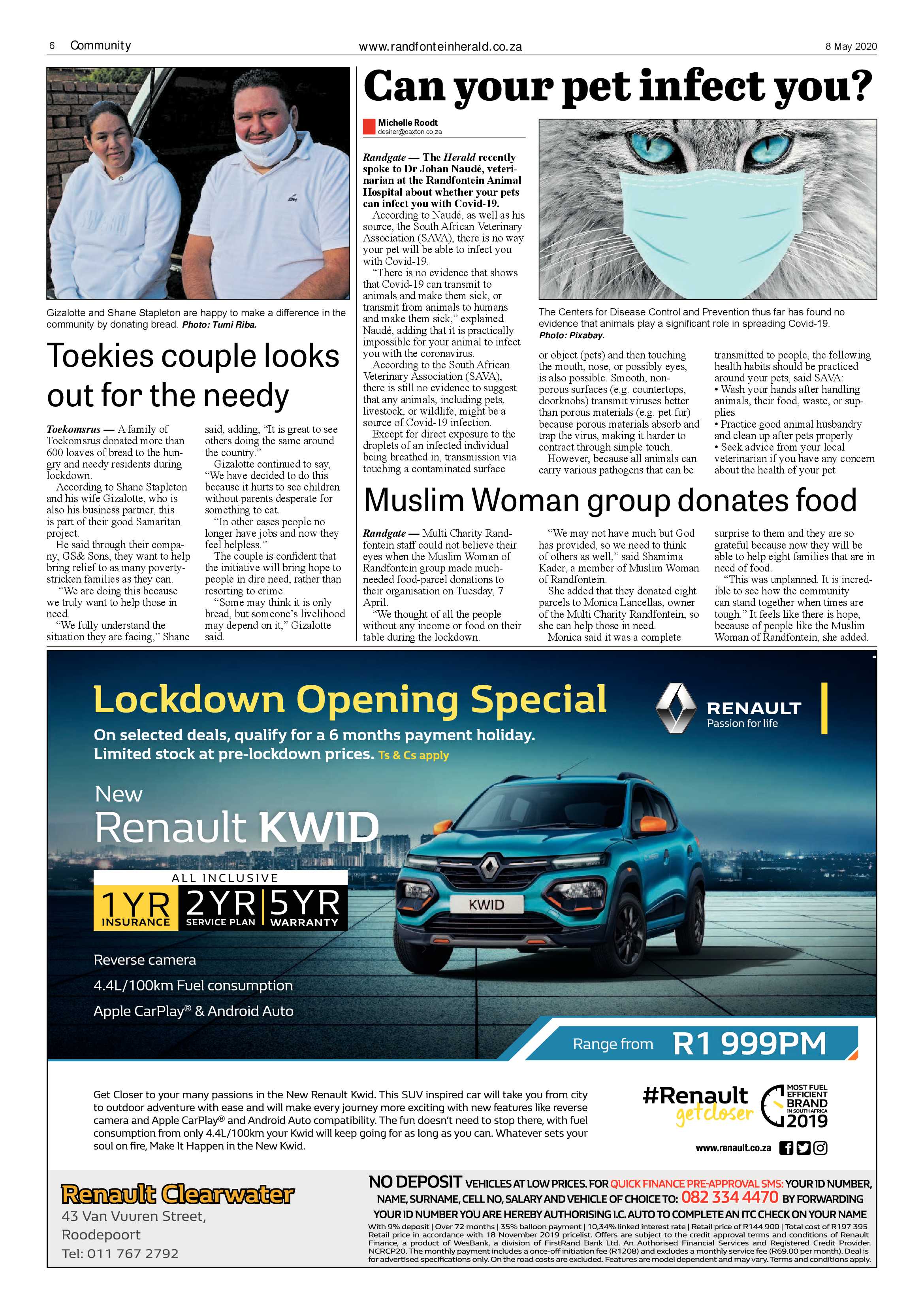 Randfontein Herald 8 May 2020 page 6