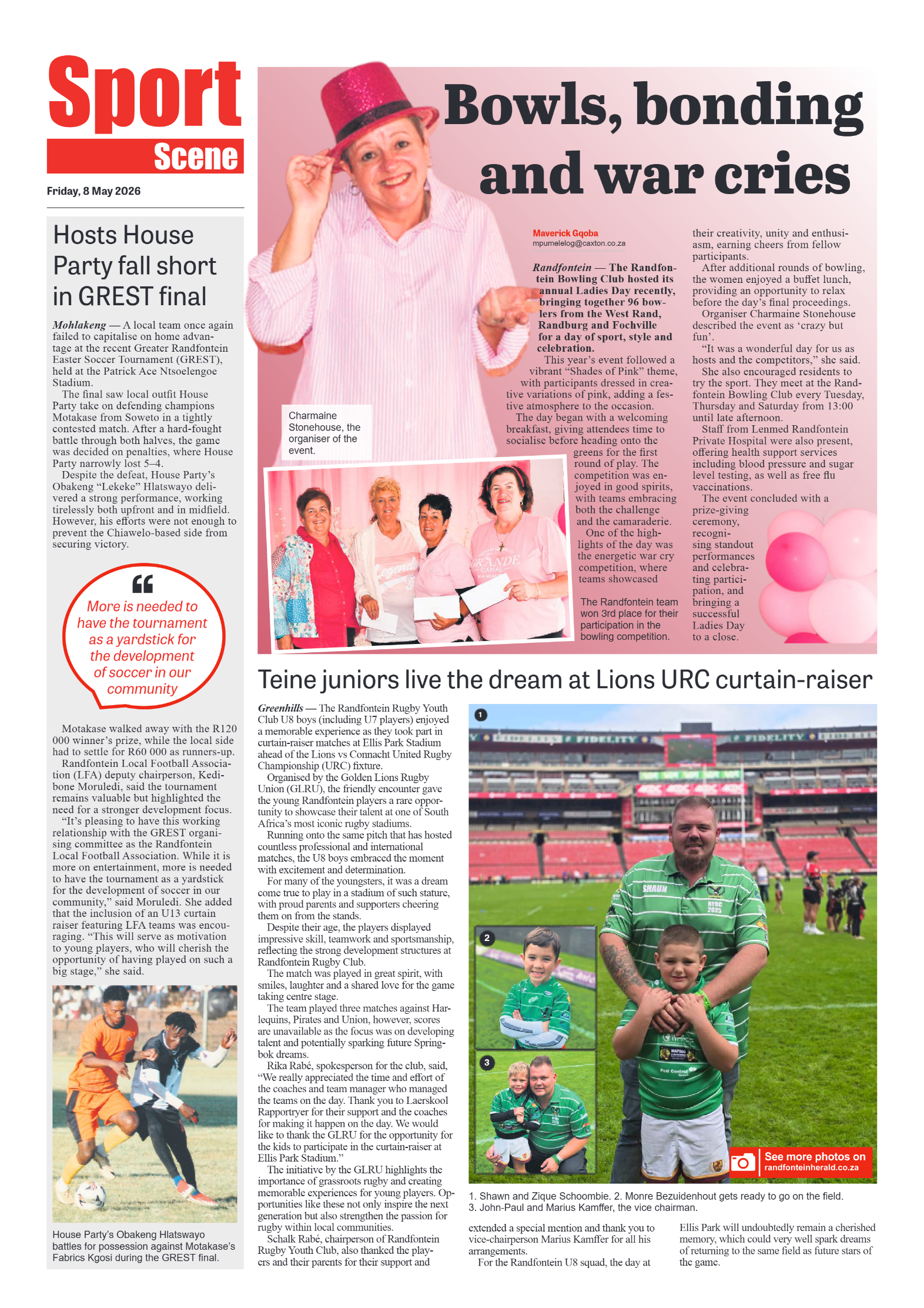 Randfontein Herald 8 May 2026 page 8
