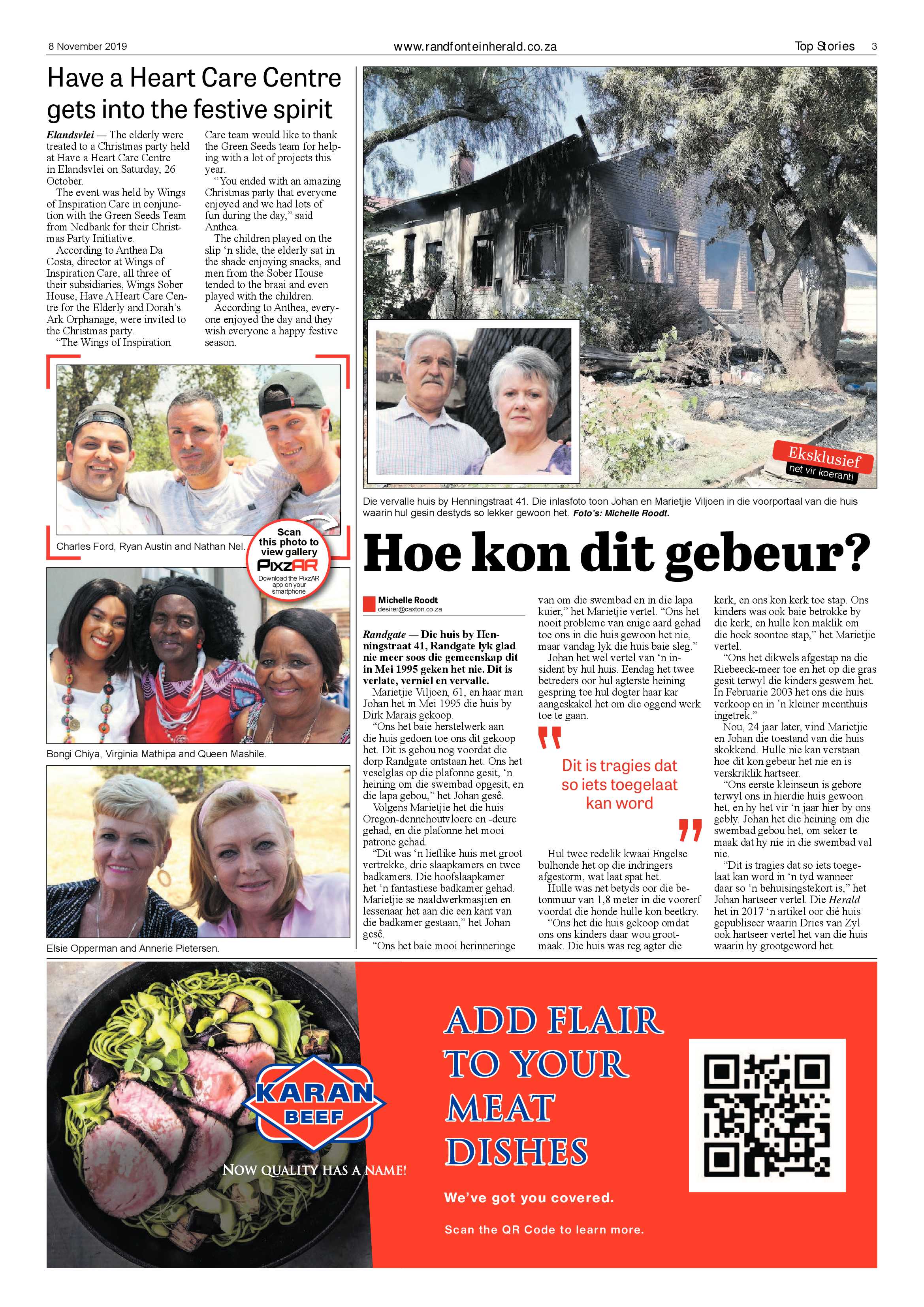 Randfontein Herald 8 November 2019 page 3