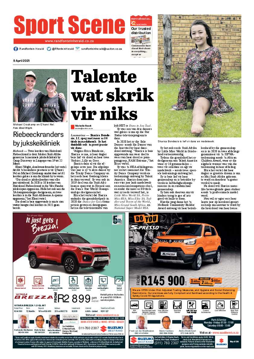 Randfontein Herald 9 April 2020 page 8
