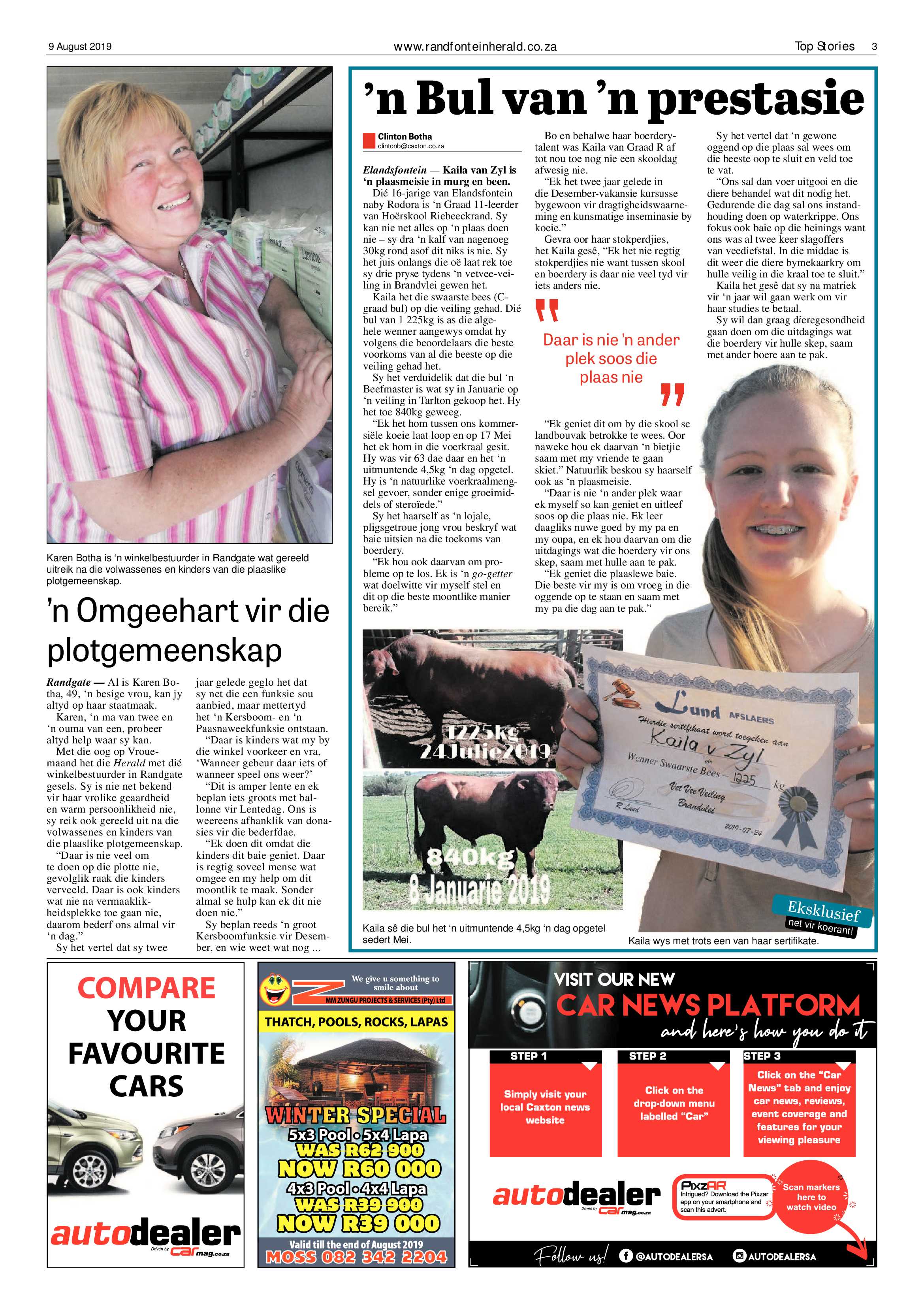 Randfontein Herald 9 August 2019 page 3