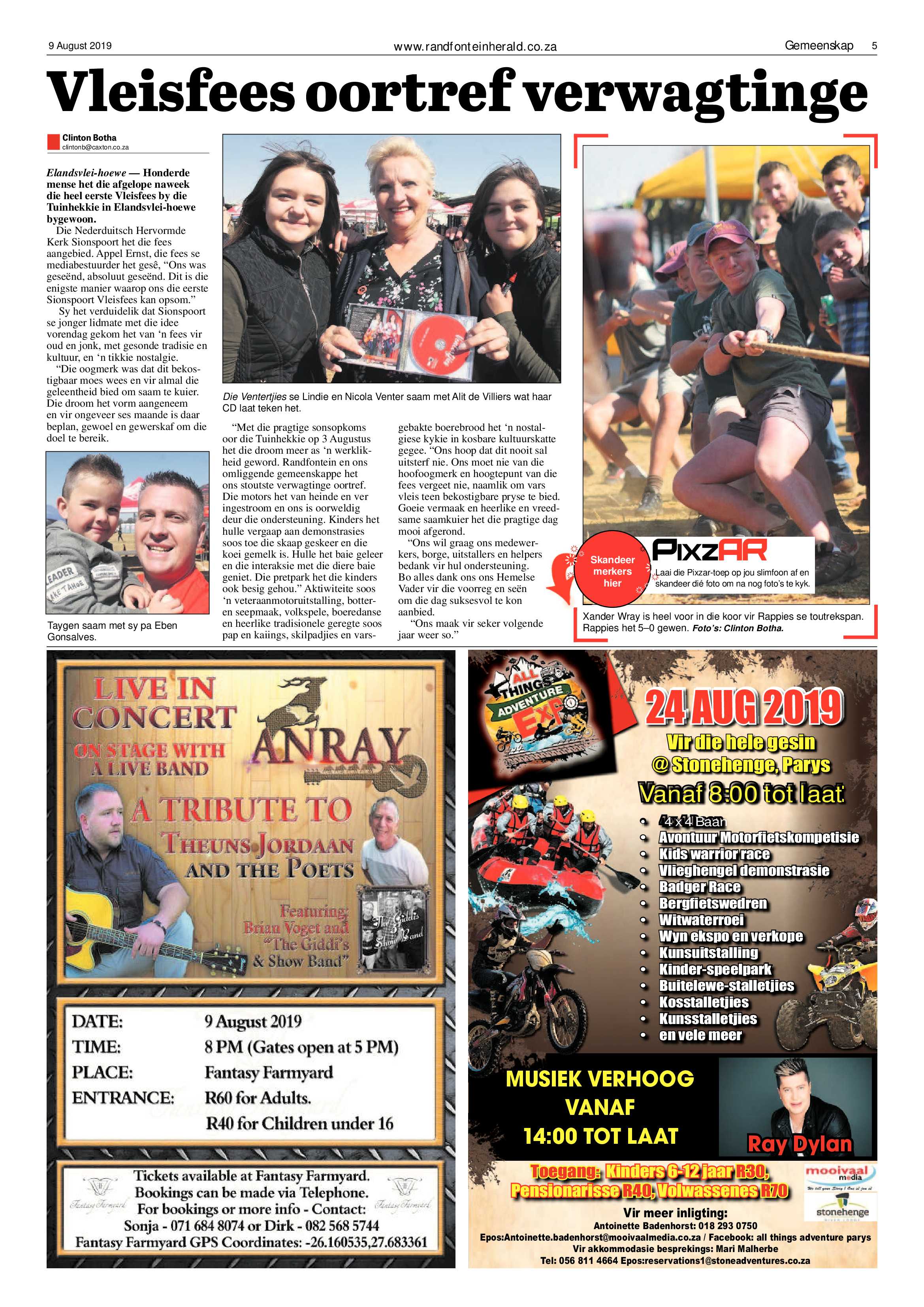 Randfontein Herald 9 August 2019 page 5
