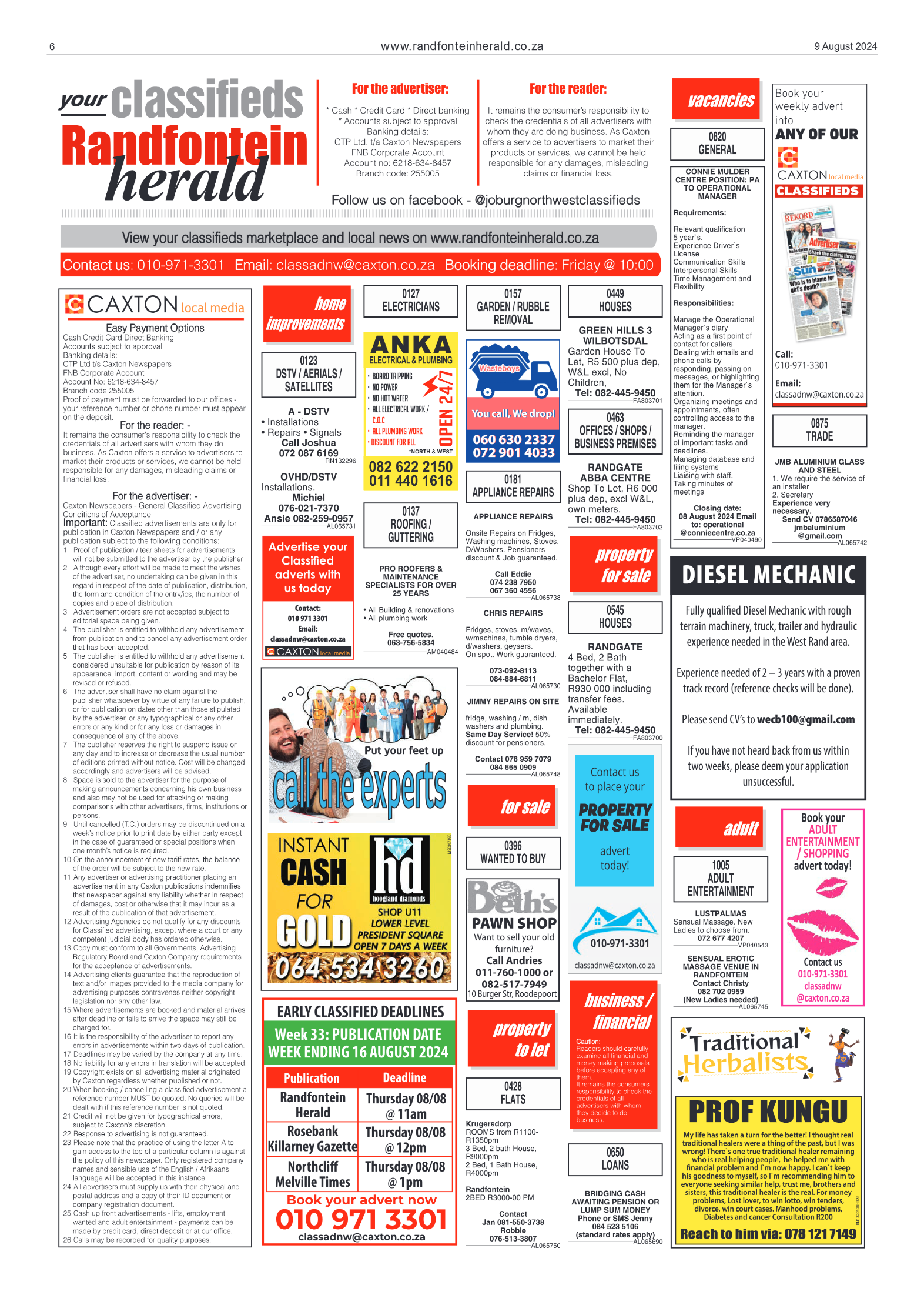 Randfontein Herald 9 August 2024 page 6