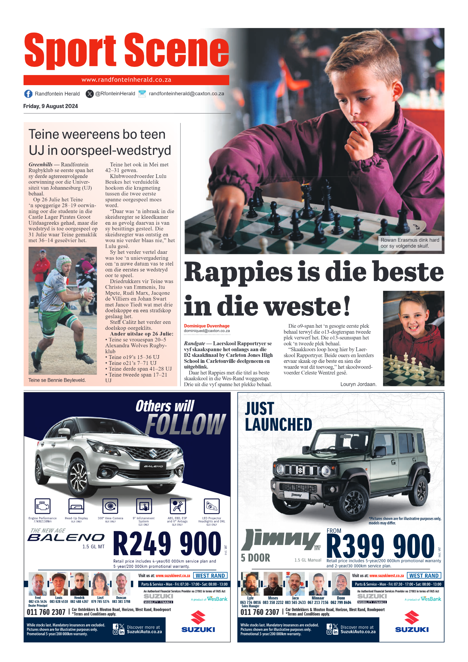Randfontein Herald 9 August 2024 page 8