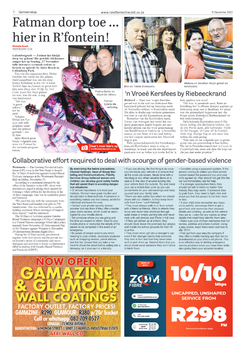 Randfontein Herald 9 December 2022 page 2