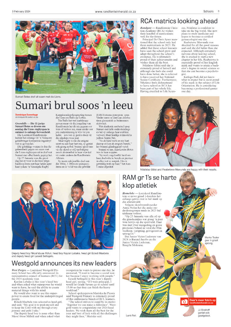 Randfontein Herald 9 February 2024 page 5