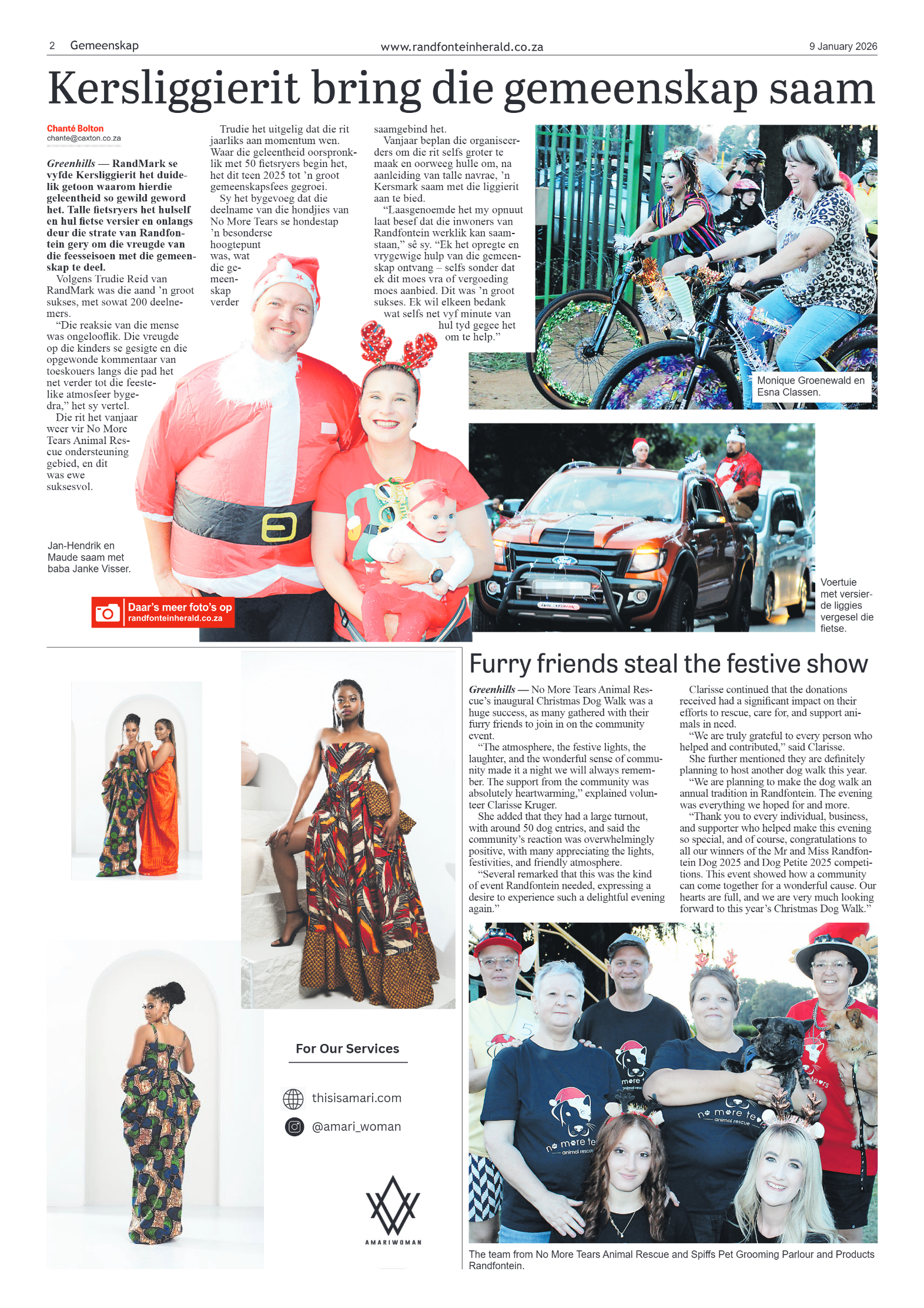 Randfontein Herald 9 January 2026 page 2