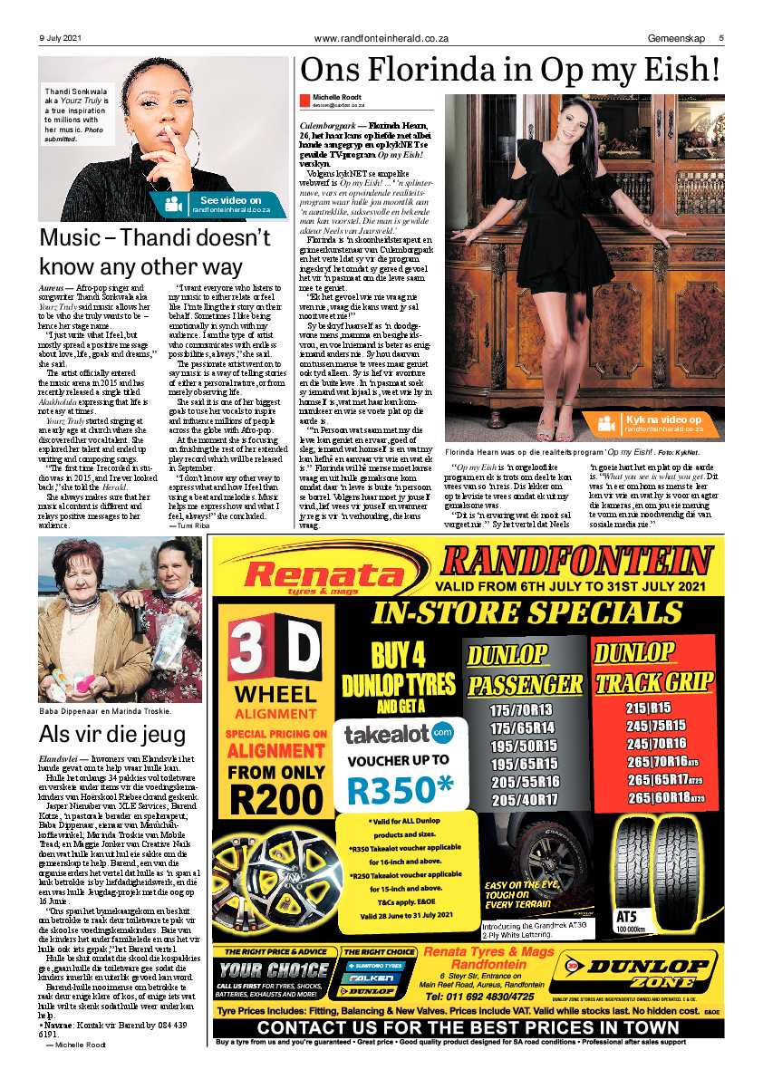Randfontein Herald 9 July 2021 page 5
