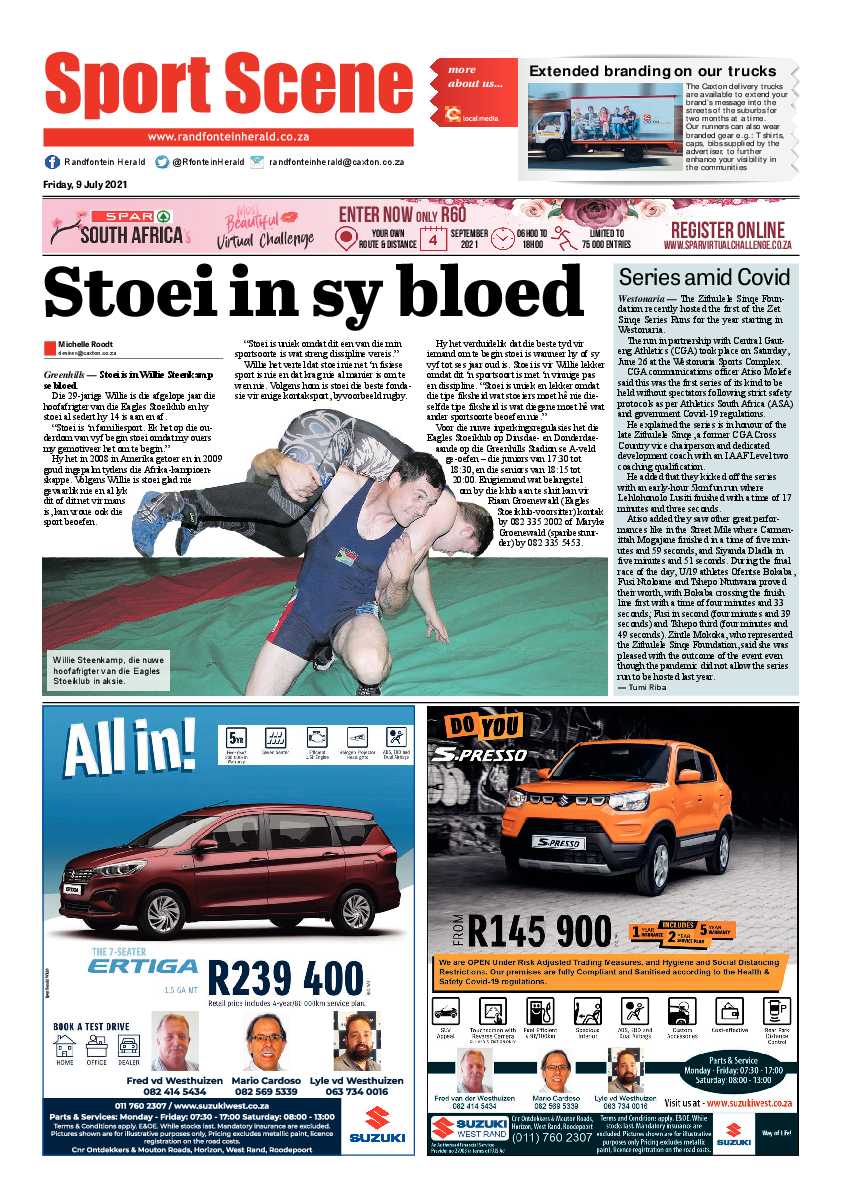 Randfontein Herald 9 July 2021 page 8