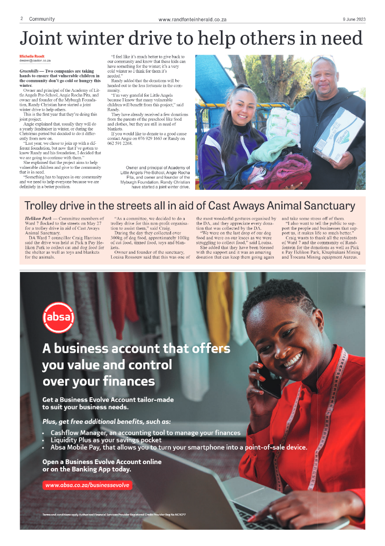 Randfontein Herald 9 June 2023 page 2
