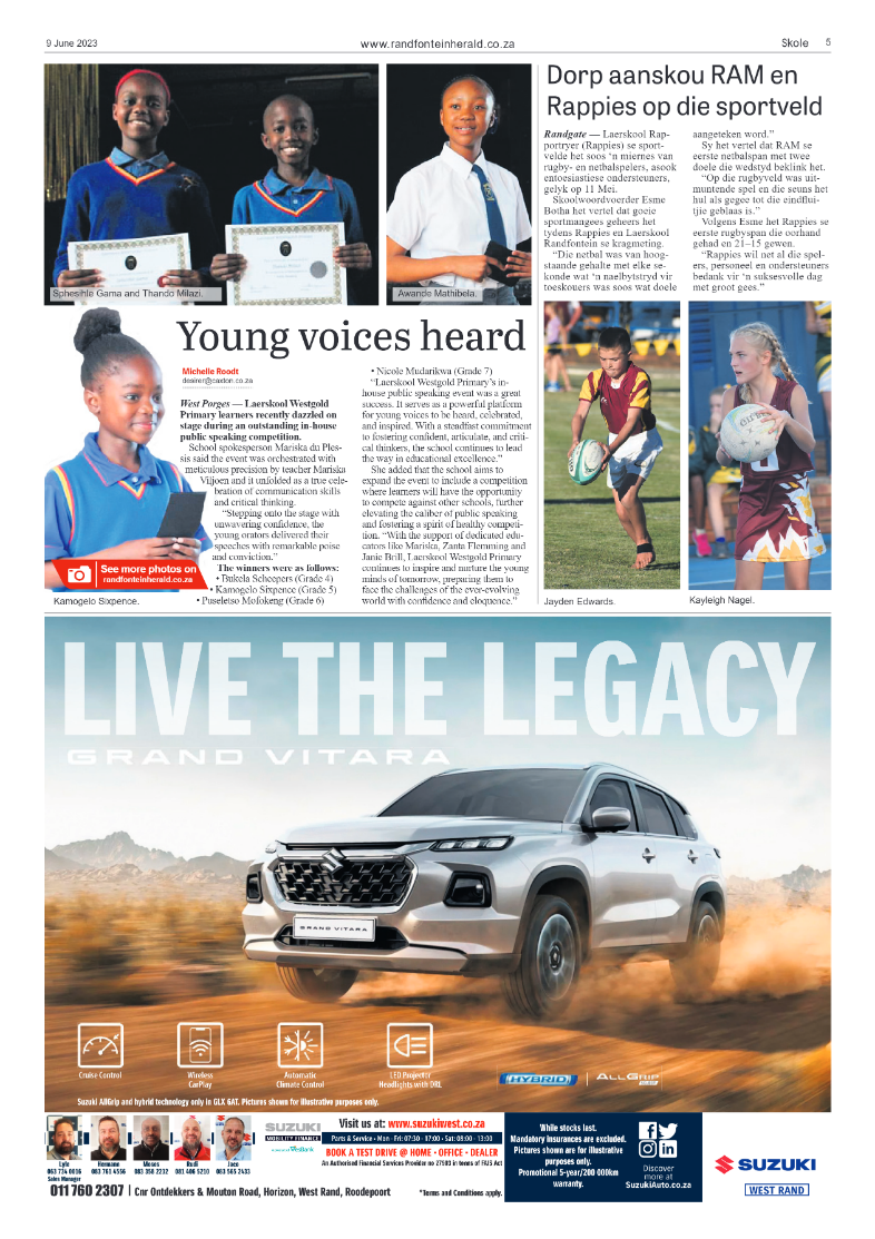 Randfontein Herald 9 June 2023 page 5