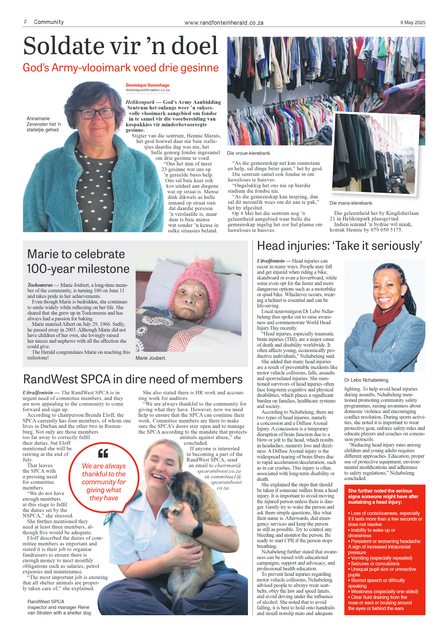 Randfontein Herald 9 May 2025 page 2