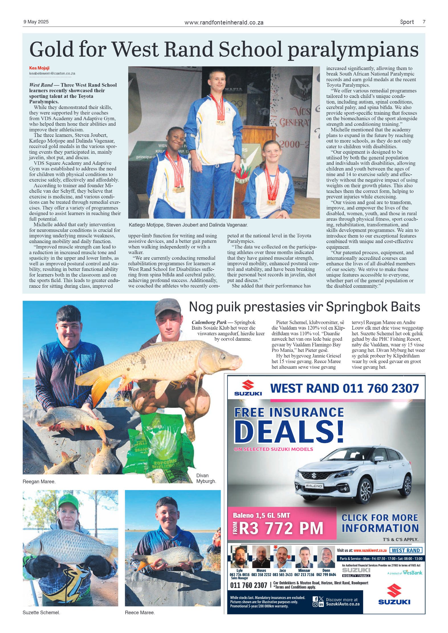 Randfontein Herald 9 May 2025 page 7