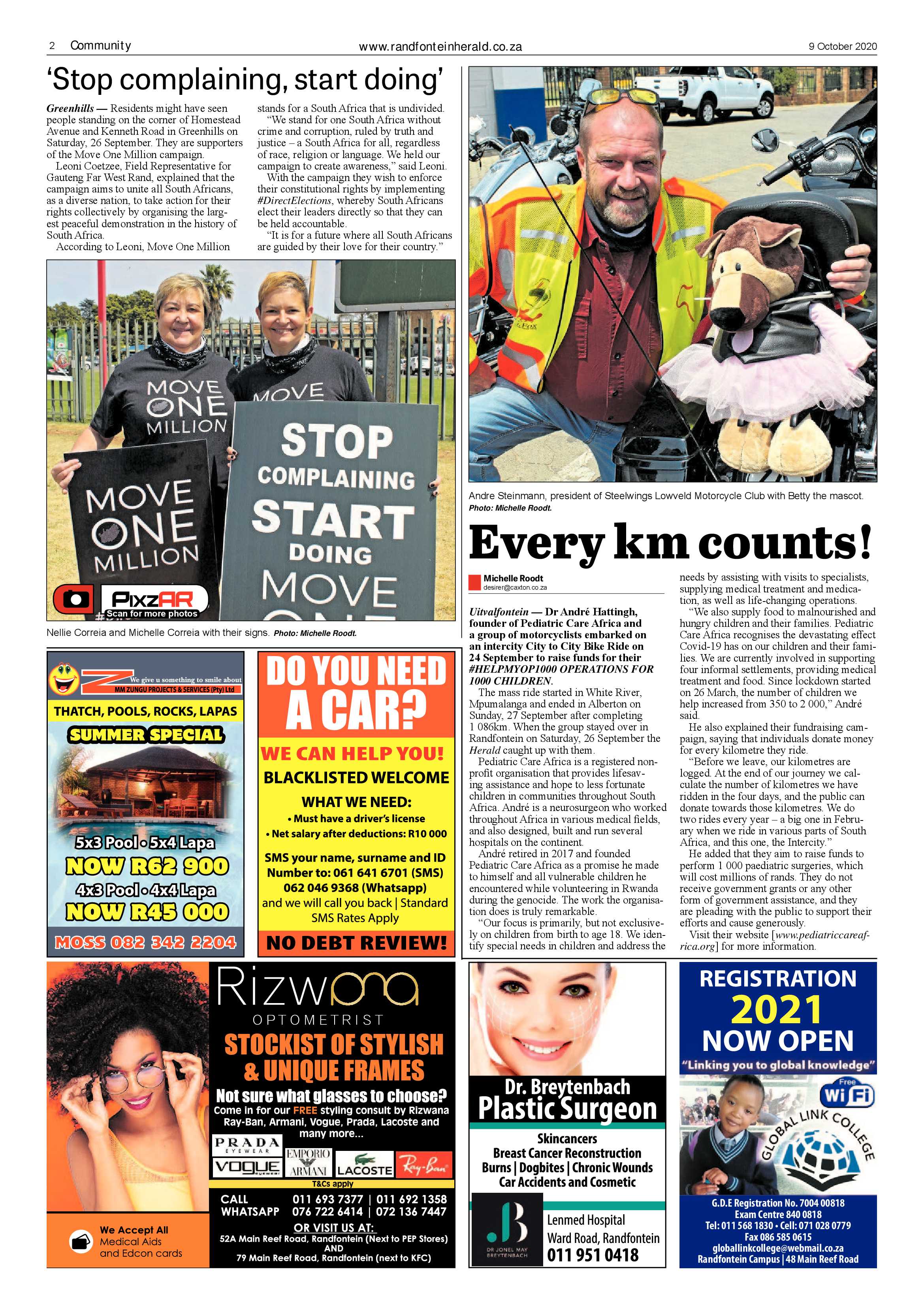 Randfontein Herald 9 October 2020 page 2