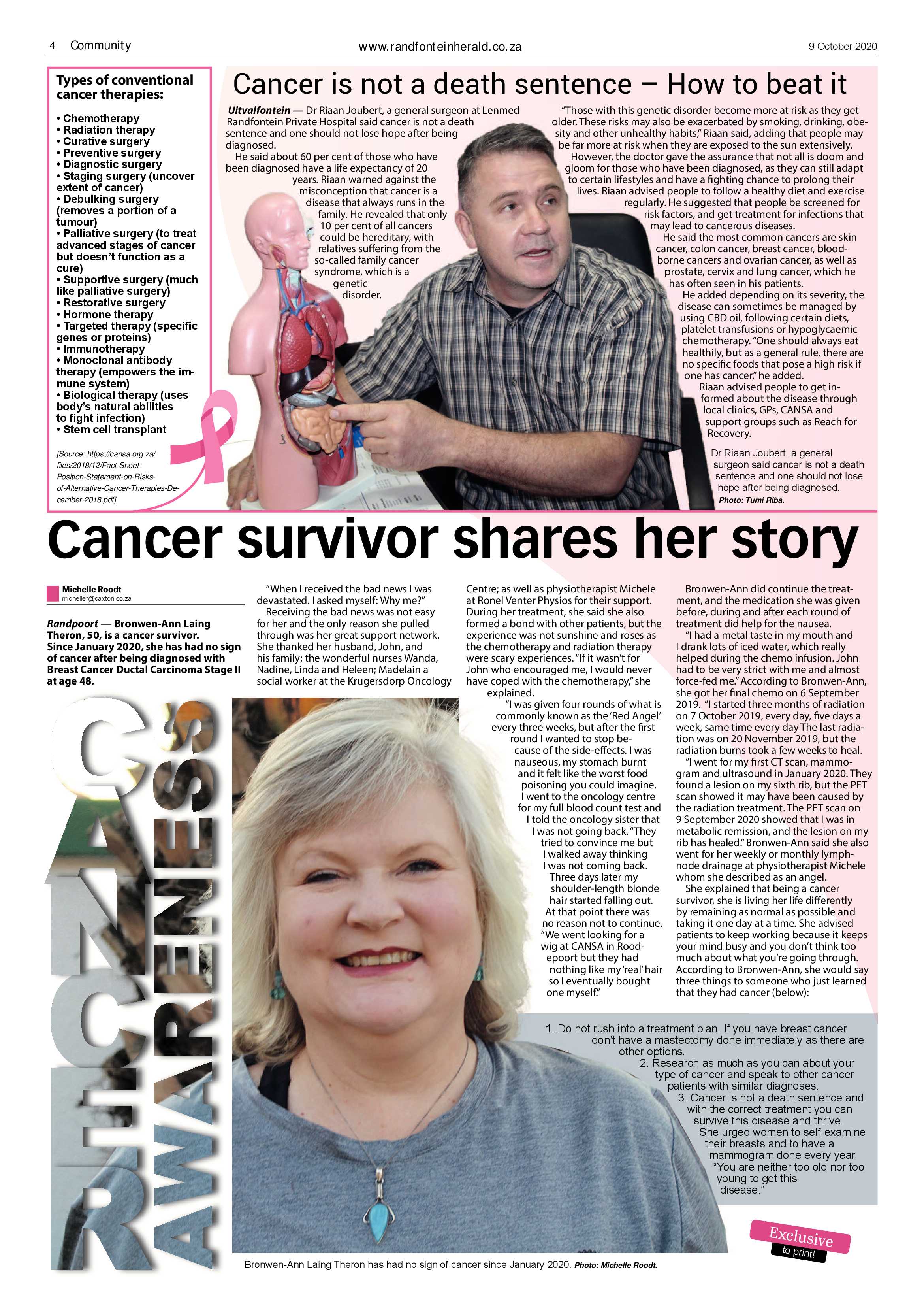 Randfontein Herald 9 October 2020 page 4