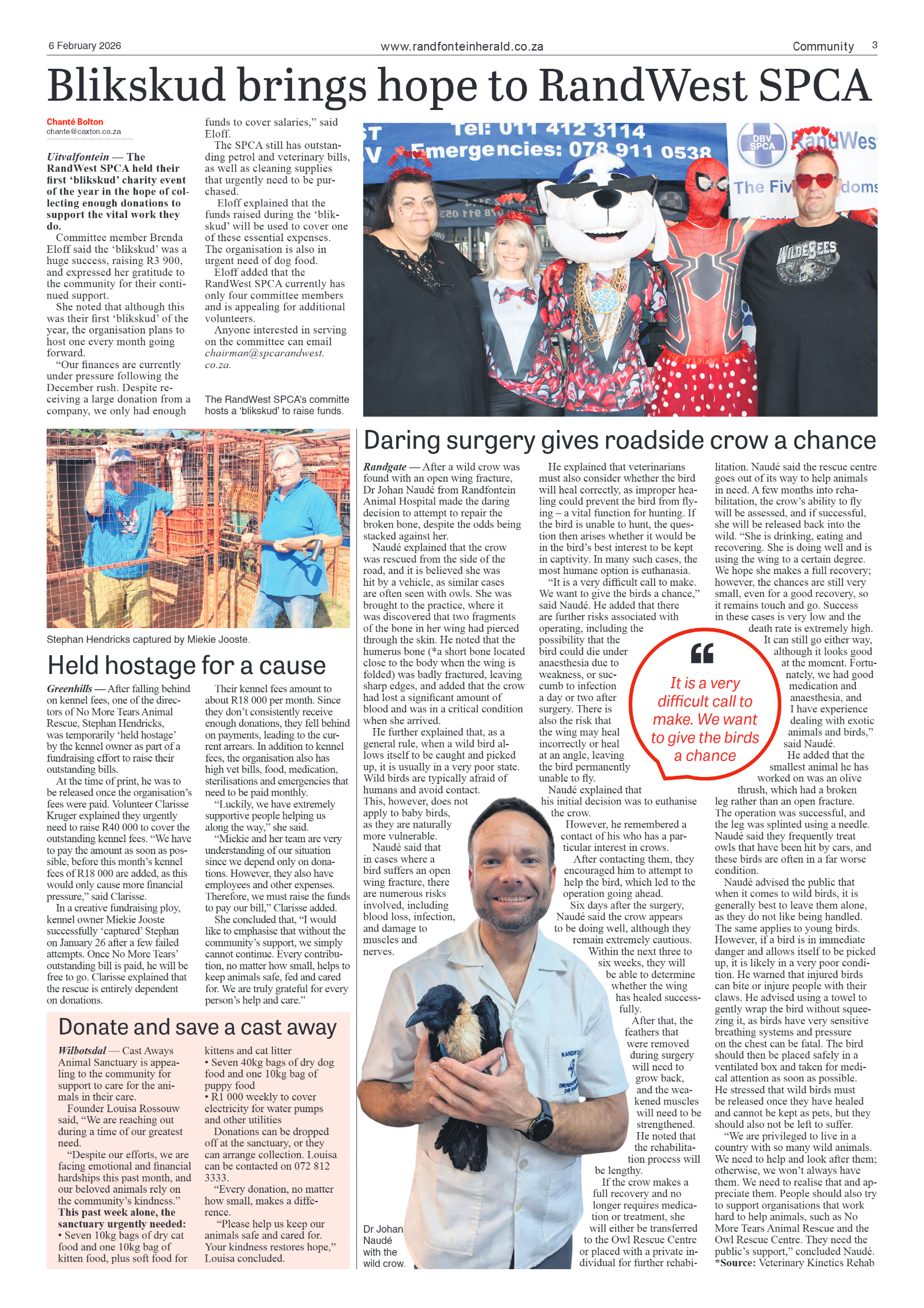Randfontein Herald 6 February 2026 page 3