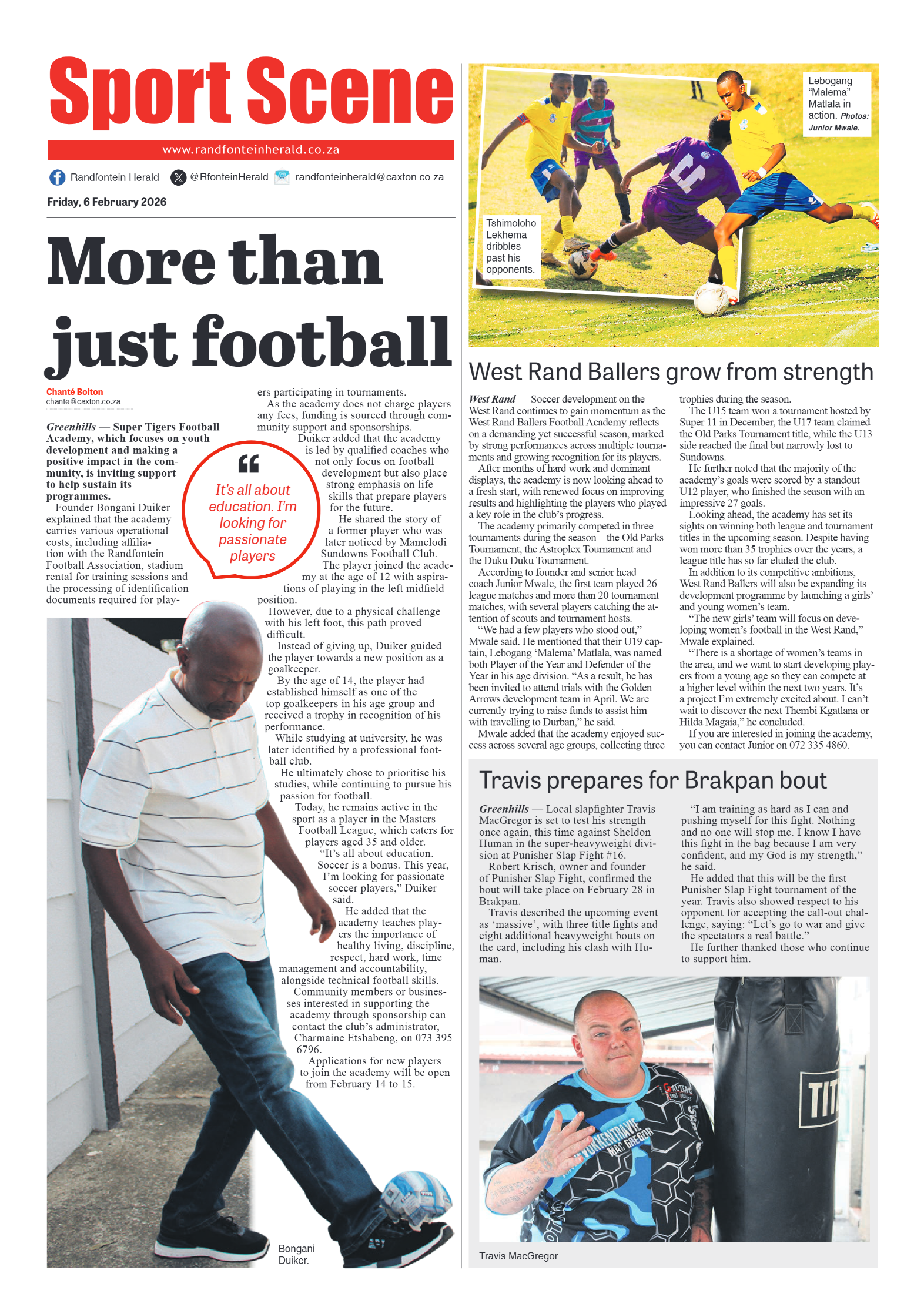 Randfontein Herald 6 February 2026 page 8