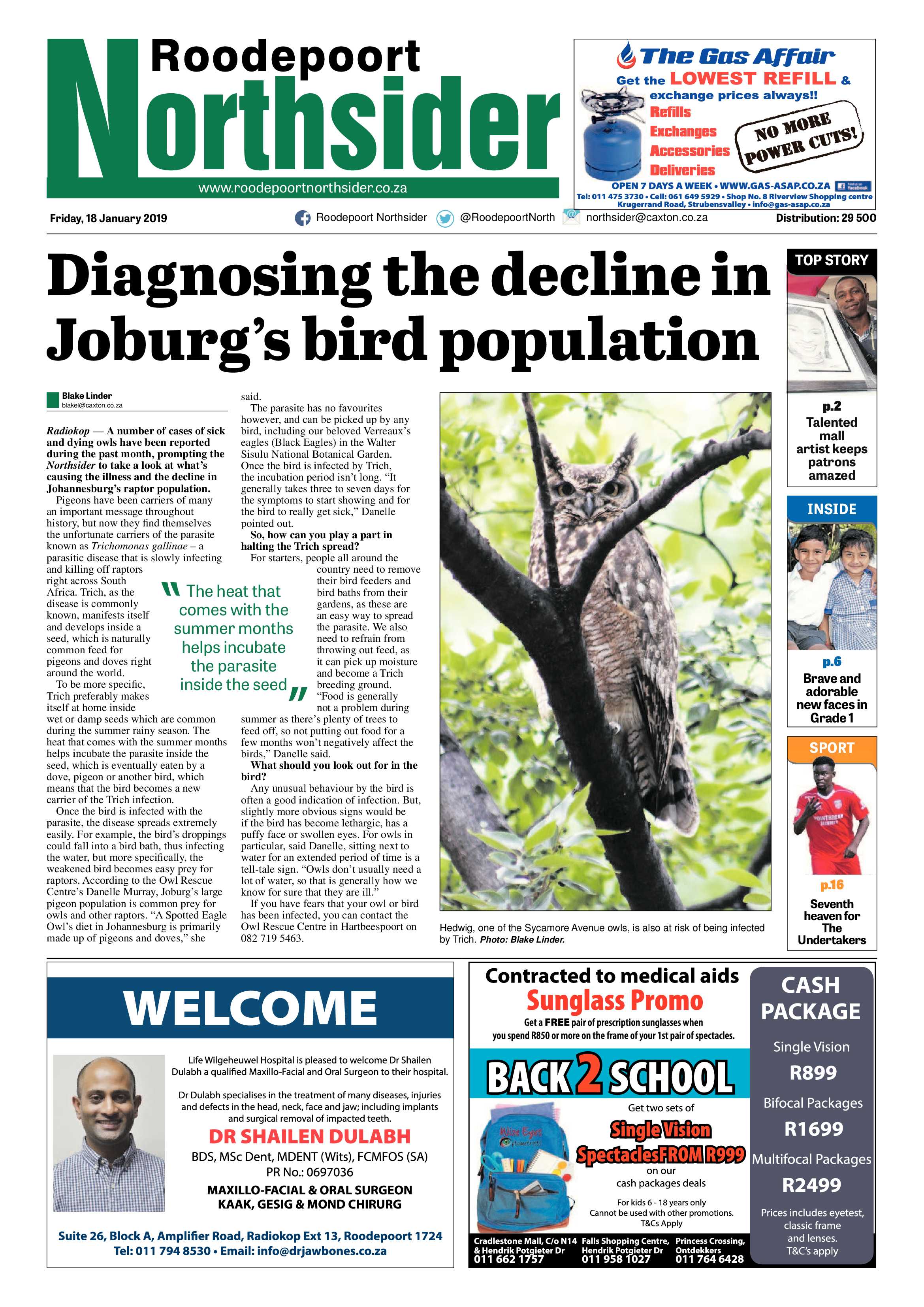 Roodepoort Northsider 18 January 2019 page 1