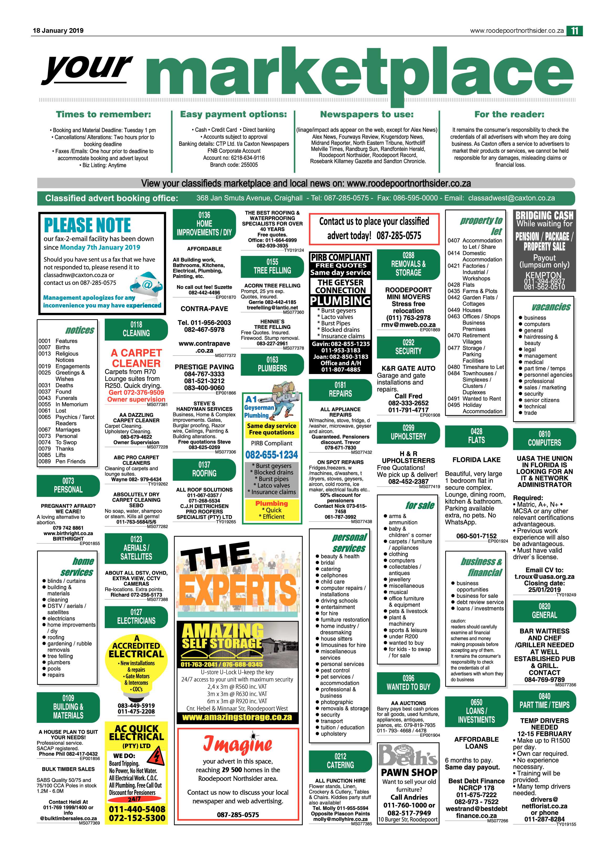 Roodepoort Northsider 18 January 2019 page 11