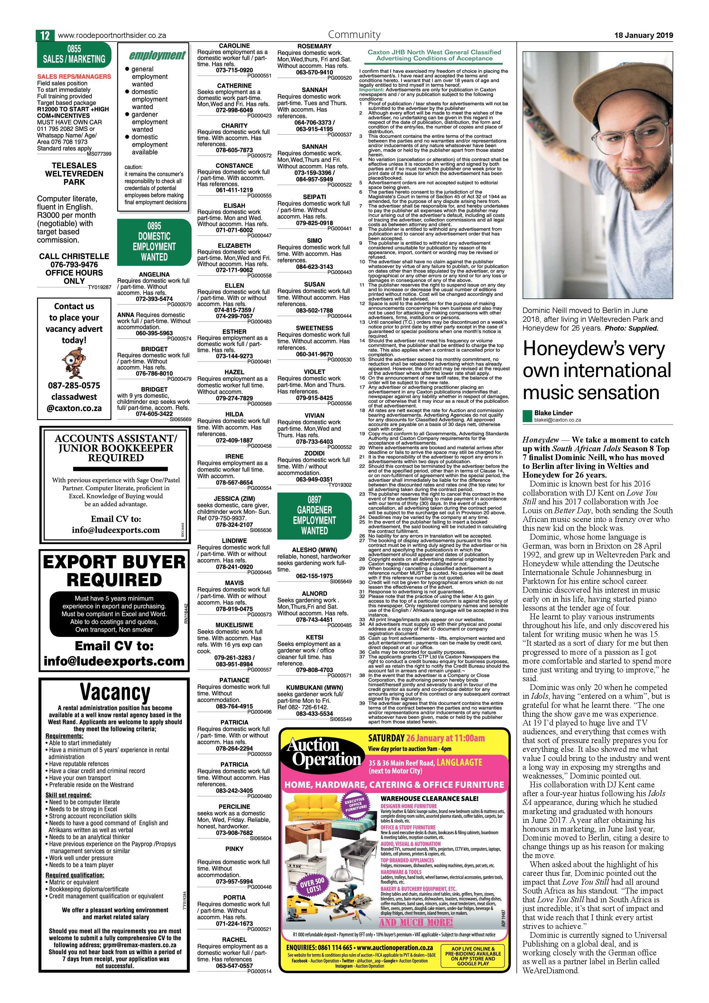 Roodepoort Northsider 18 January 2019 page 12